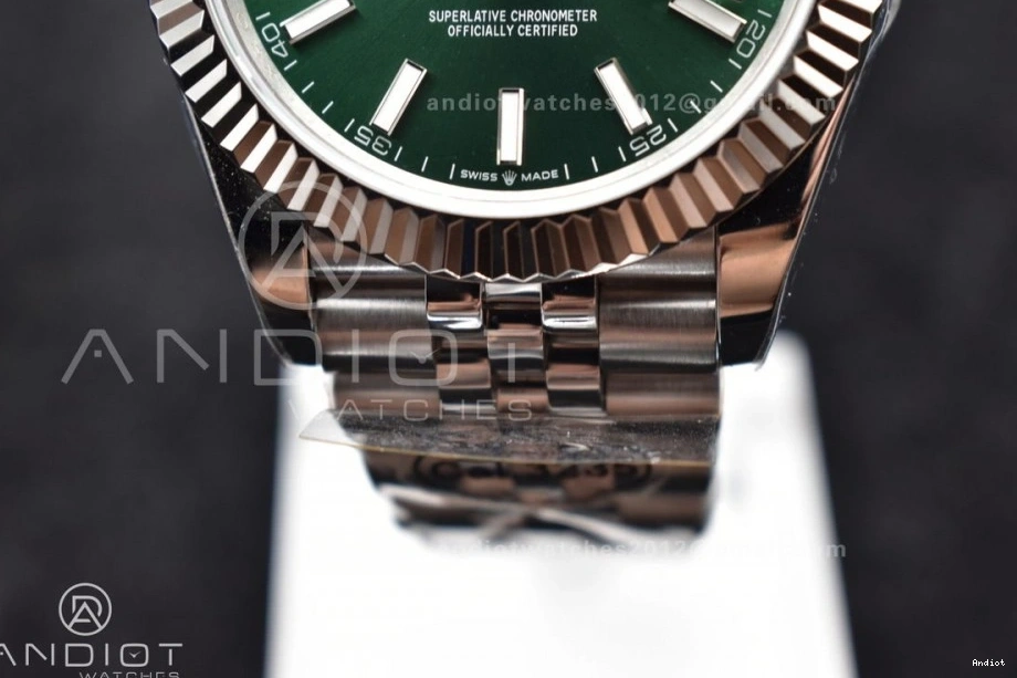 DIWF Green on 126334 SA3235 Steel Dial Sundust Best DateJust Jubilee 1:1 Edition 904L Bracelet 41 0410